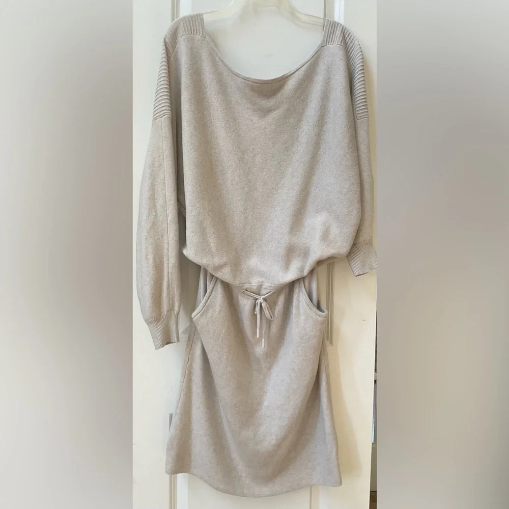 Reiss Off The Shoulder Draped Knot Dress